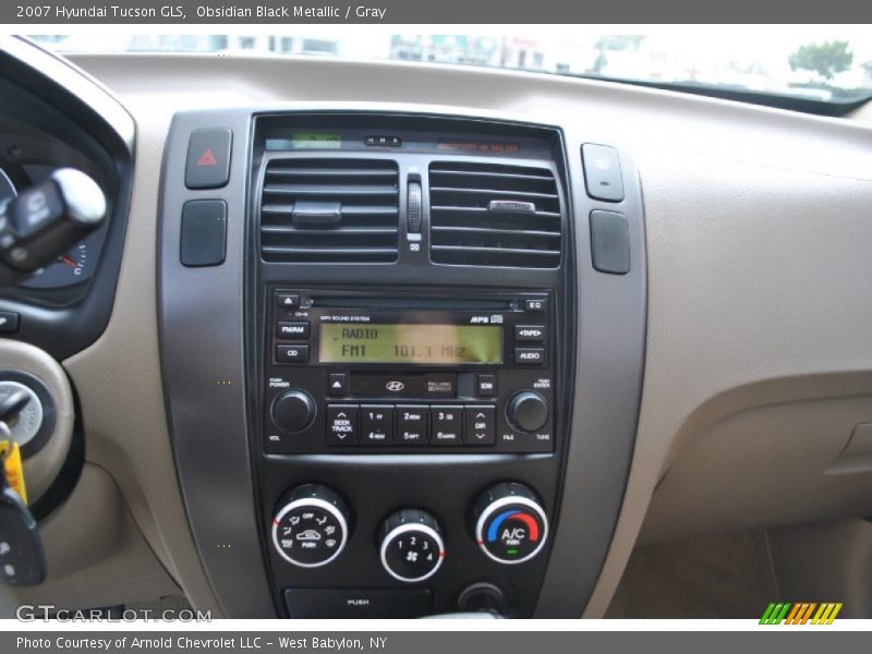 Obsidian Black Metallic / Gray 2007 Hyundai Tucson GLS