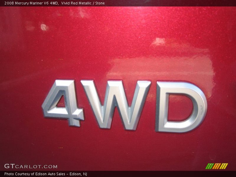 Vivid Red Metallic / Stone 2008 Mercury Mariner V6 4WD