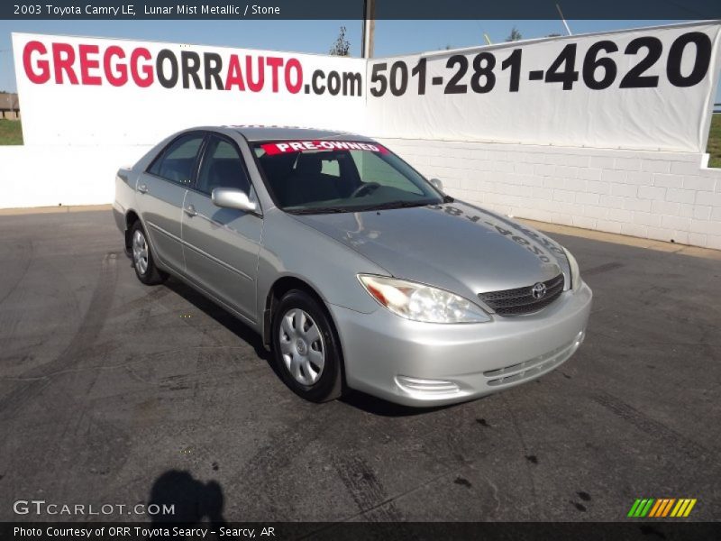 Lunar Mist Metallic / Stone 2003 Toyota Camry LE