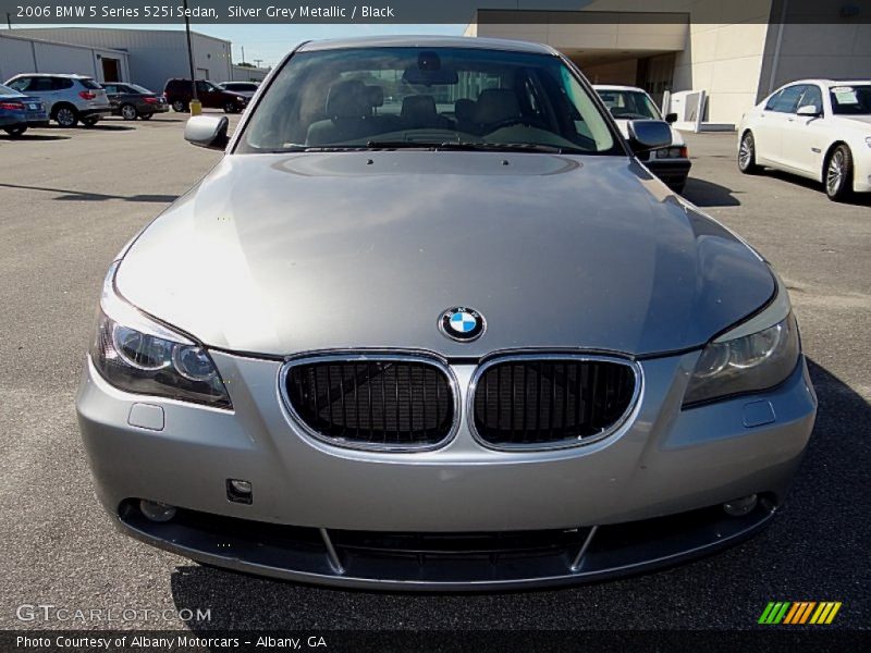 Silver Grey Metallic / Black 2006 BMW 5 Series 525i Sedan