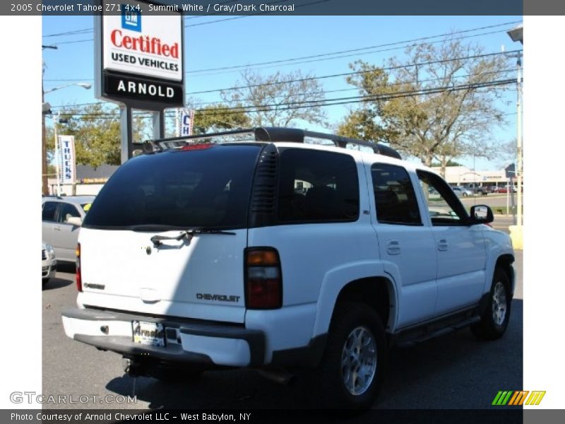 Summit White / Gray/Dark Charcoal 2005 Chevrolet Tahoe Z71 4x4