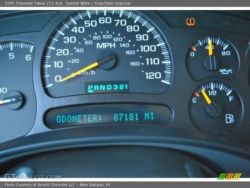 Summit White / Gray/Dark Charcoal 2005 Chevrolet Tahoe Z71 4x4