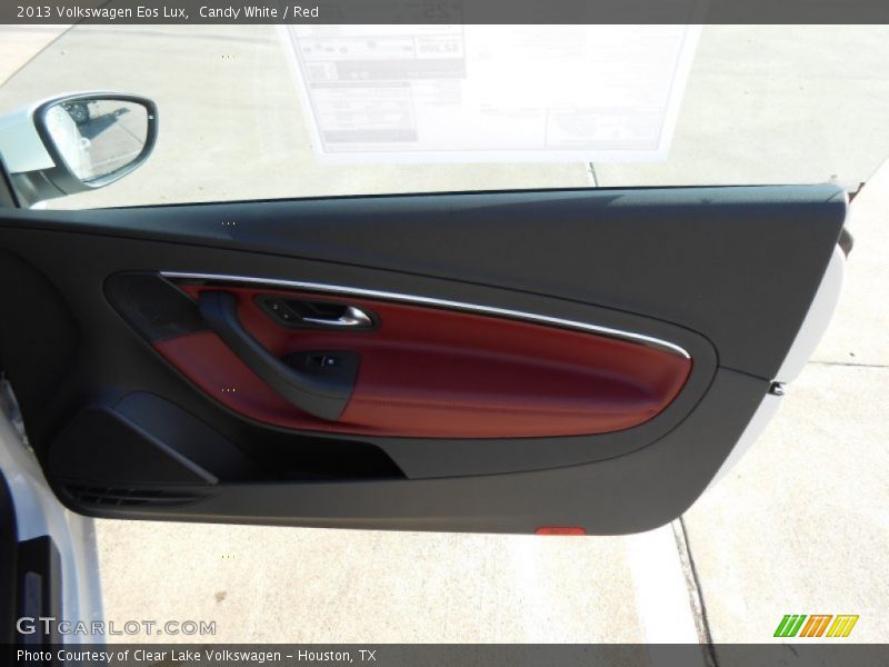 Candy White / Red 2013 Volkswagen Eos Lux