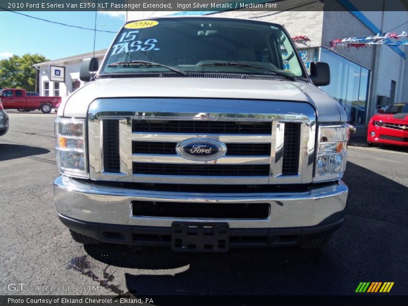 Ingot Silver Metallic / Medium Flint 2010 Ford E Series Van E350 XLT Passenger Extended