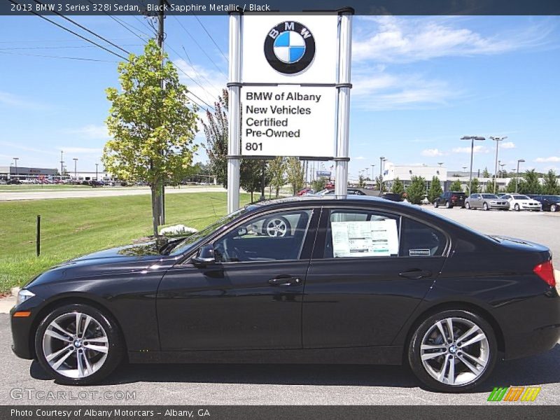 Black Sapphire Metallic / Black 2013 BMW 3 Series 328i Sedan