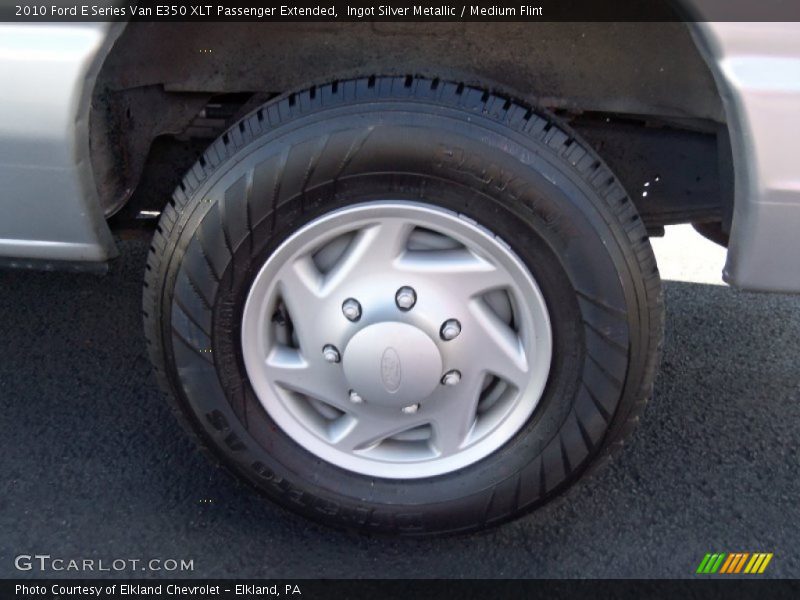 Ingot Silver Metallic / Medium Flint 2010 Ford E Series Van E350 XLT Passenger Extended