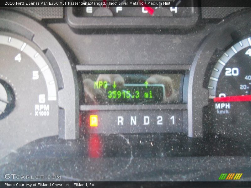 Ingot Silver Metallic / Medium Flint 2010 Ford E Series Van E350 XLT Passenger Extended