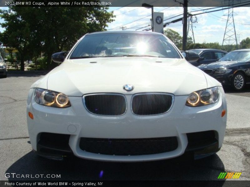 Alpine White / Fox Red/Black/Black 2012 BMW M3 Coupe