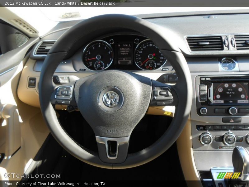 Candy White / Desert Beige/Black 2013 Volkswagen CC Lux