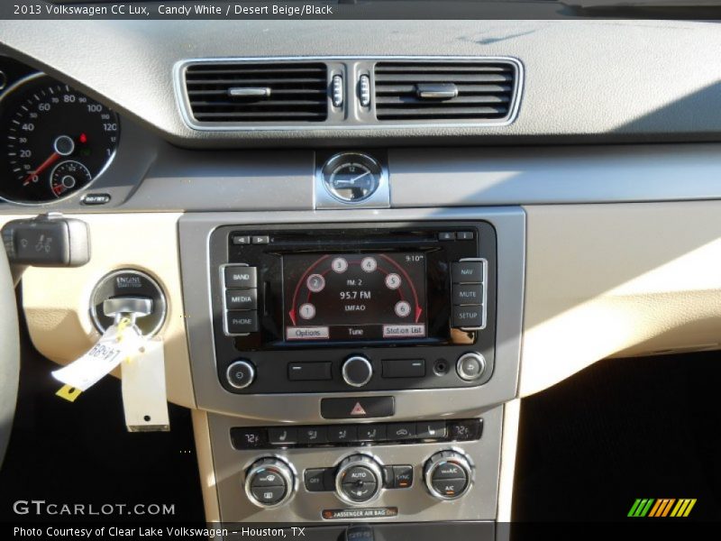 Candy White / Desert Beige/Black 2013 Volkswagen CC Lux