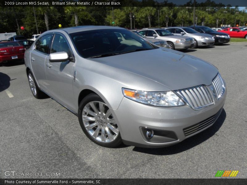 Brilliant Silver Metallic / Charcoal Black 2009 Lincoln MKS Sedan