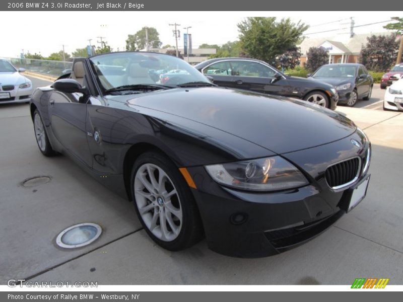 Jet Black / Beige 2006 BMW Z4 3.0i Roadster