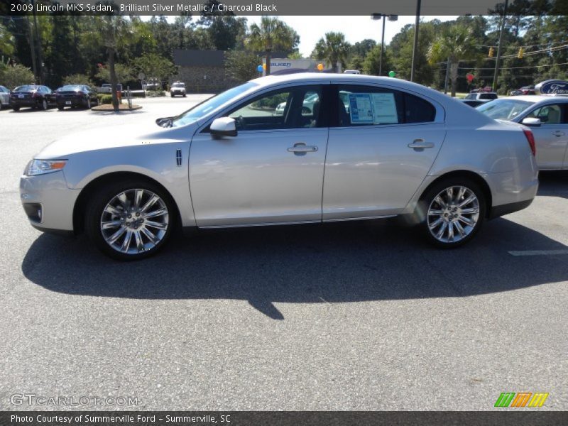 Brilliant Silver Metallic / Charcoal Black 2009 Lincoln MKS Sedan
