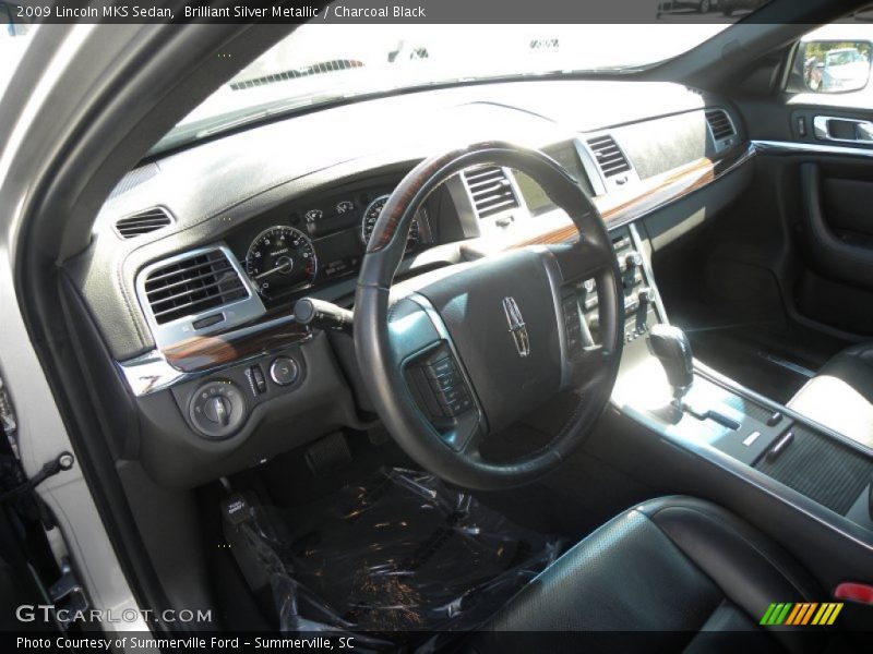 Brilliant Silver Metallic / Charcoal Black 2009 Lincoln MKS Sedan