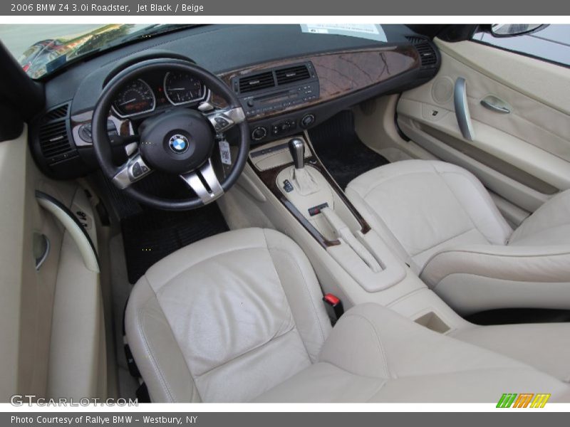 Jet Black / Beige 2006 BMW Z4 3.0i Roadster