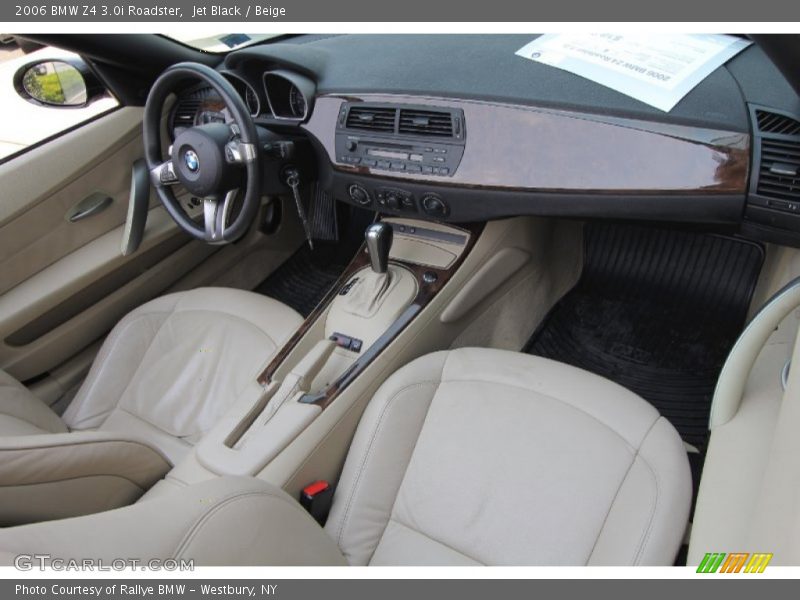 Jet Black / Beige 2006 BMW Z4 3.0i Roadster