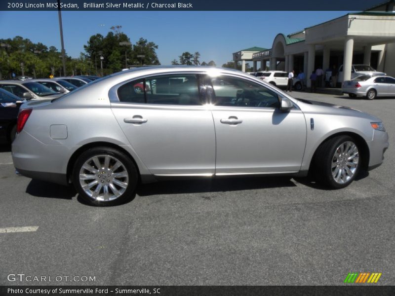 Brilliant Silver Metallic / Charcoal Black 2009 Lincoln MKS Sedan