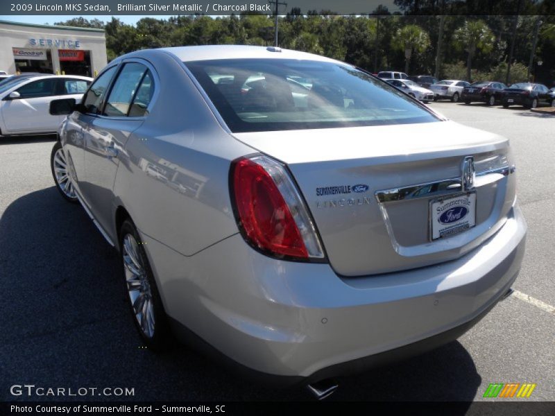 Brilliant Silver Metallic / Charcoal Black 2009 Lincoln MKS Sedan