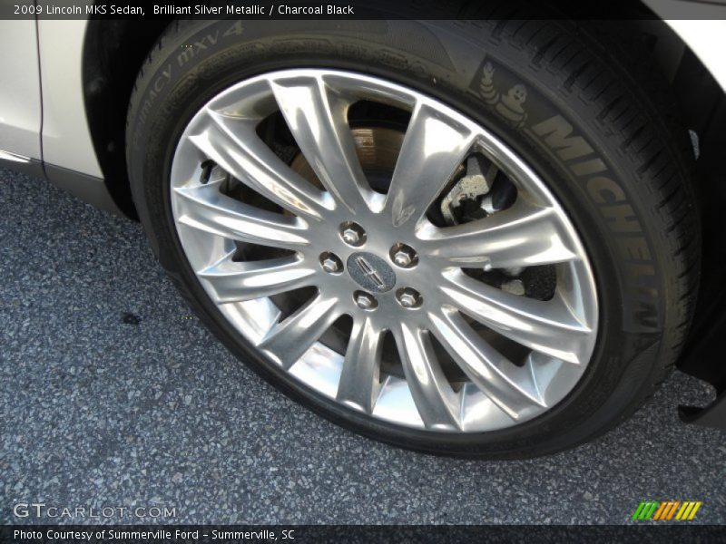 Brilliant Silver Metallic / Charcoal Black 2009 Lincoln MKS Sedan