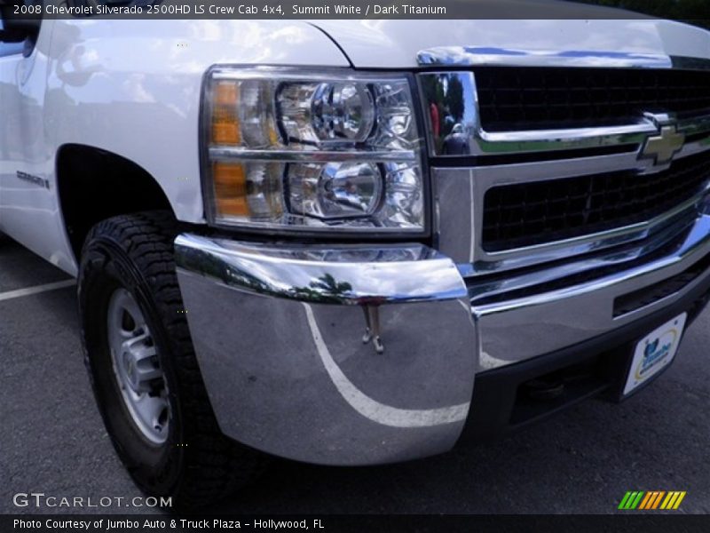 Summit White / Dark Titanium 2008 Chevrolet Silverado 2500HD LS Crew Cab 4x4
