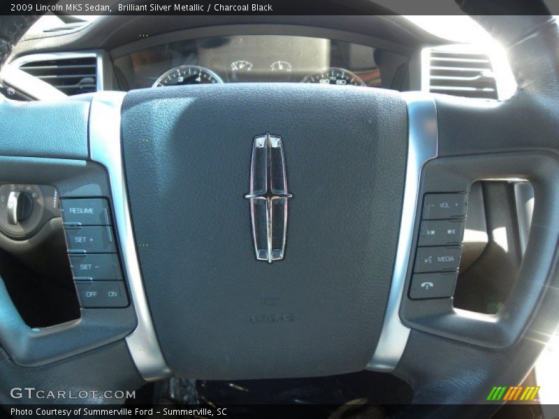 Brilliant Silver Metallic / Charcoal Black 2009 Lincoln MKS Sedan
