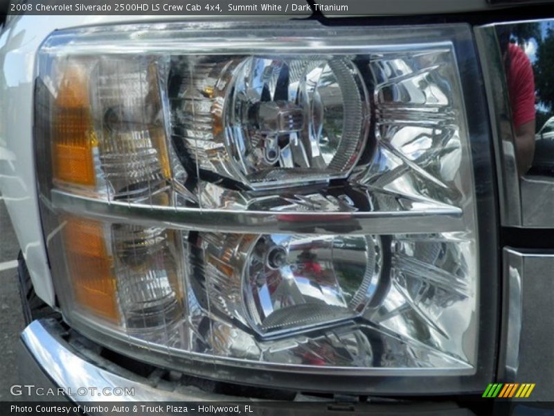 Summit White / Dark Titanium 2008 Chevrolet Silverado 2500HD LS Crew Cab 4x4