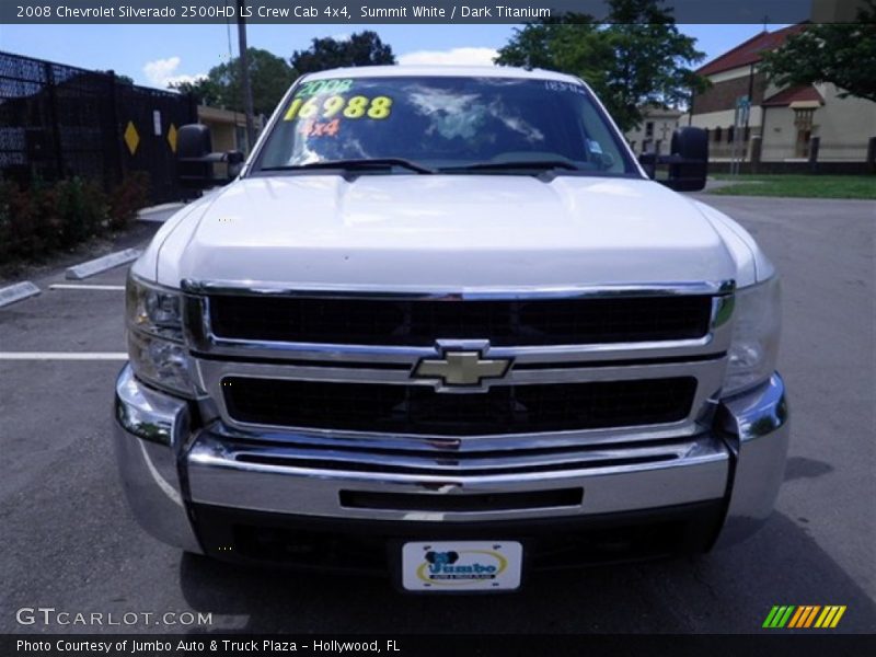 Summit White / Dark Titanium 2008 Chevrolet Silverado 2500HD LS Crew Cab 4x4