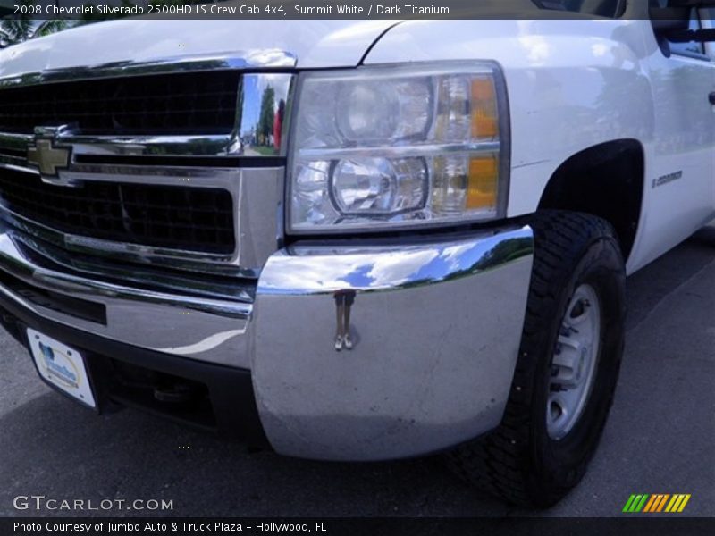 Summit White / Dark Titanium 2008 Chevrolet Silverado 2500HD LS Crew Cab 4x4