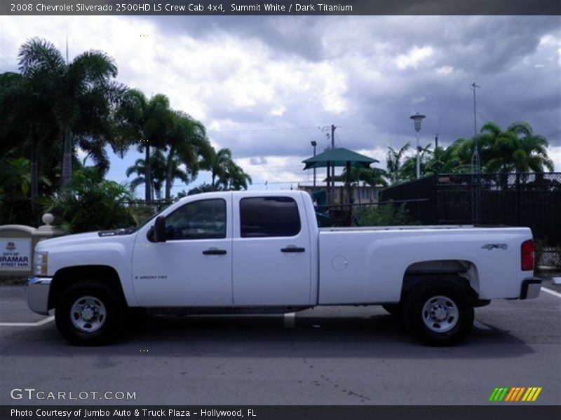 Summit White / Dark Titanium 2008 Chevrolet Silverado 2500HD LS Crew Cab 4x4