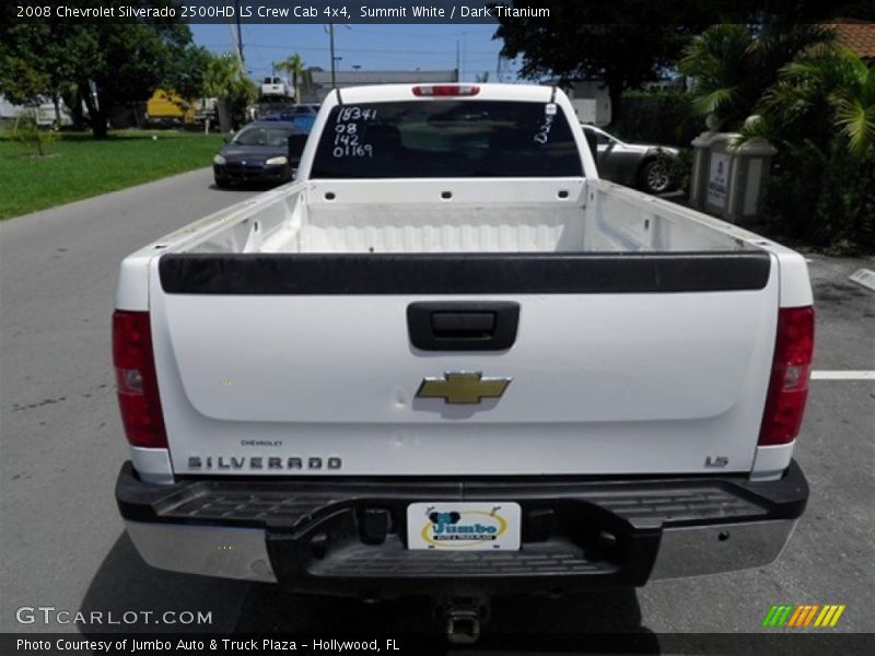 Summit White / Dark Titanium 2008 Chevrolet Silverado 2500HD LS Crew Cab 4x4