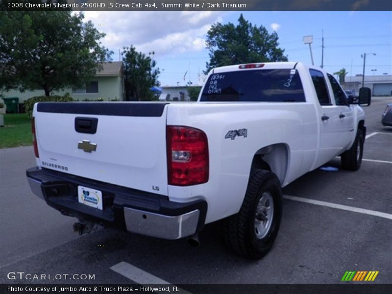 Summit White / Dark Titanium 2008 Chevrolet Silverado 2500HD LS Crew Cab 4x4