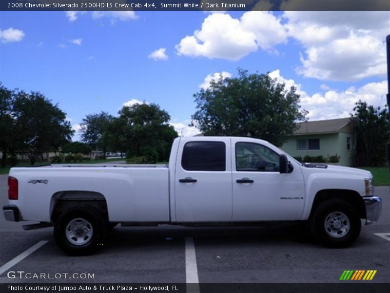 Summit White / Dark Titanium 2008 Chevrolet Silverado 2500HD LS Crew Cab 4x4
