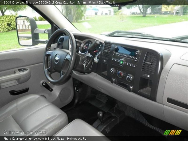Summit White / Dark Titanium 2008 Chevrolet Silverado 2500HD LS Crew Cab 4x4