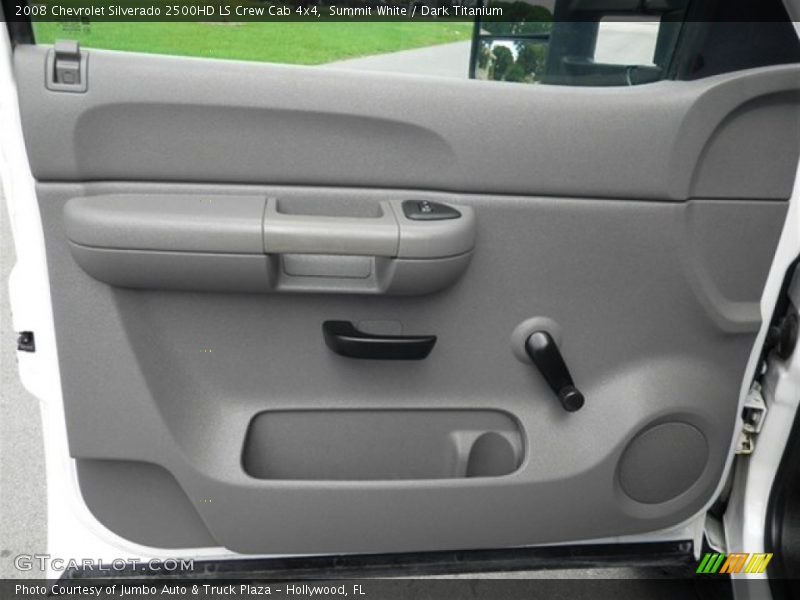 Summit White / Dark Titanium 2008 Chevrolet Silverado 2500HD LS Crew Cab 4x4