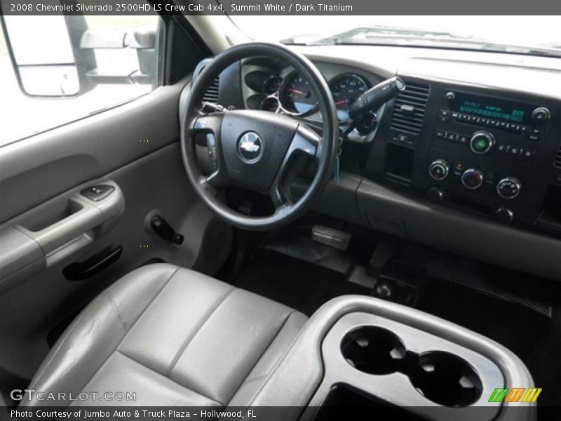 Summit White / Dark Titanium 2008 Chevrolet Silverado 2500HD LS Crew Cab 4x4