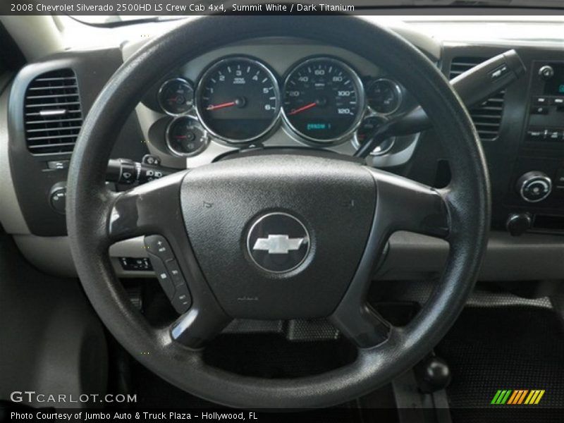Summit White / Dark Titanium 2008 Chevrolet Silverado 2500HD LS Crew Cab 4x4