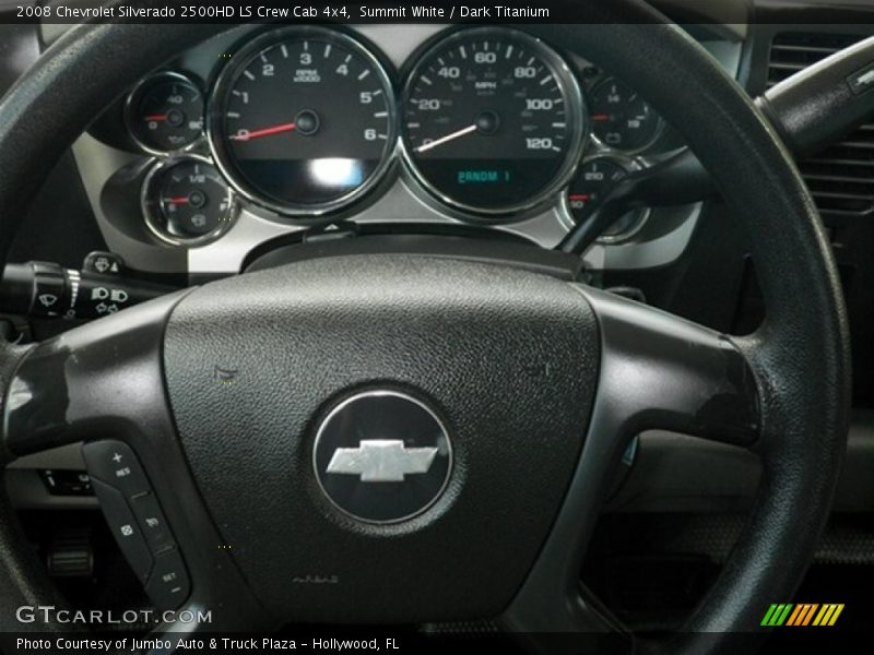Summit White / Dark Titanium 2008 Chevrolet Silverado 2500HD LS Crew Cab 4x4