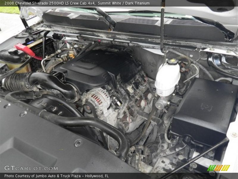 Summit White / Dark Titanium 2008 Chevrolet Silverado 2500HD LS Crew Cab 4x4