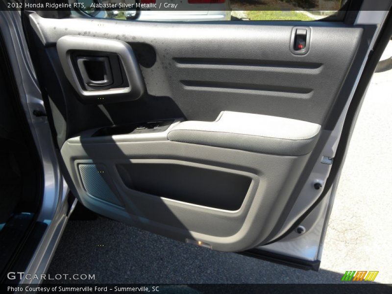 Alabaster Silver Metallic / Gray 2012 Honda Ridgeline RTS