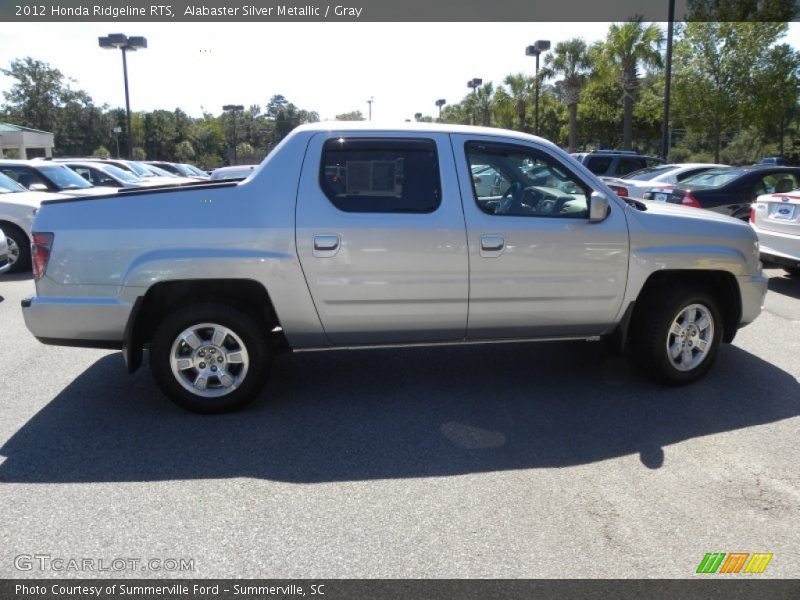 Alabaster Silver Metallic / Gray 2012 Honda Ridgeline RTS