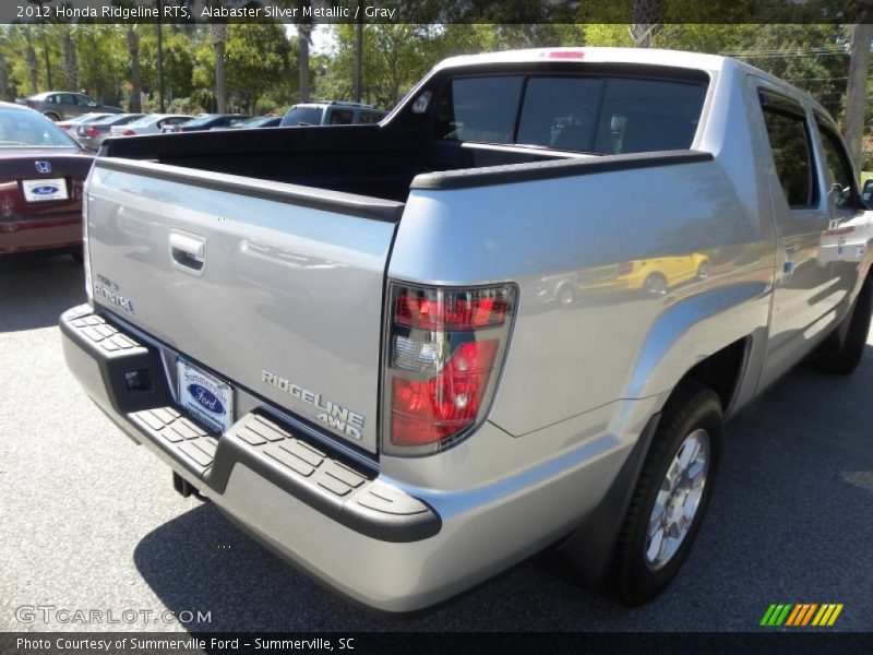 Alabaster Silver Metallic / Gray 2012 Honda Ridgeline RTS