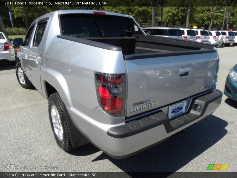 Alabaster Silver Metallic / Gray 2012 Honda Ridgeline RTS