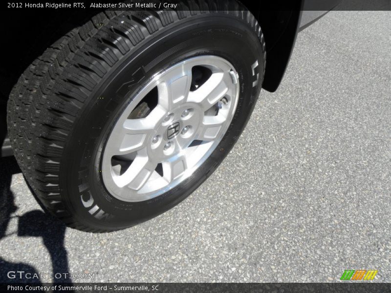 Alabaster Silver Metallic / Gray 2012 Honda Ridgeline RTS
