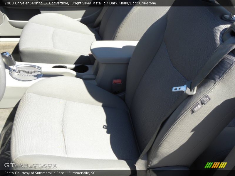 Bright Silver Metallic / Dark Khaki/Light Graystone 2008 Chrysler Sebring LX Convertible