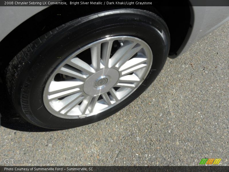 Bright Silver Metallic / Dark Khaki/Light Graystone 2008 Chrysler Sebring LX Convertible