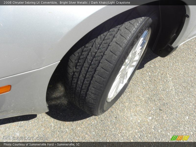 Bright Silver Metallic / Dark Khaki/Light Graystone 2008 Chrysler Sebring LX Convertible