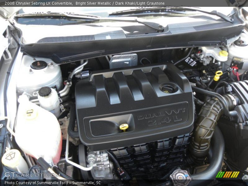 Bright Silver Metallic / Dark Khaki/Light Graystone 2008 Chrysler Sebring LX Convertible