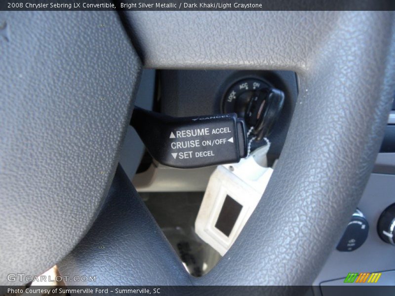 Bright Silver Metallic / Dark Khaki/Light Graystone 2008 Chrysler Sebring LX Convertible