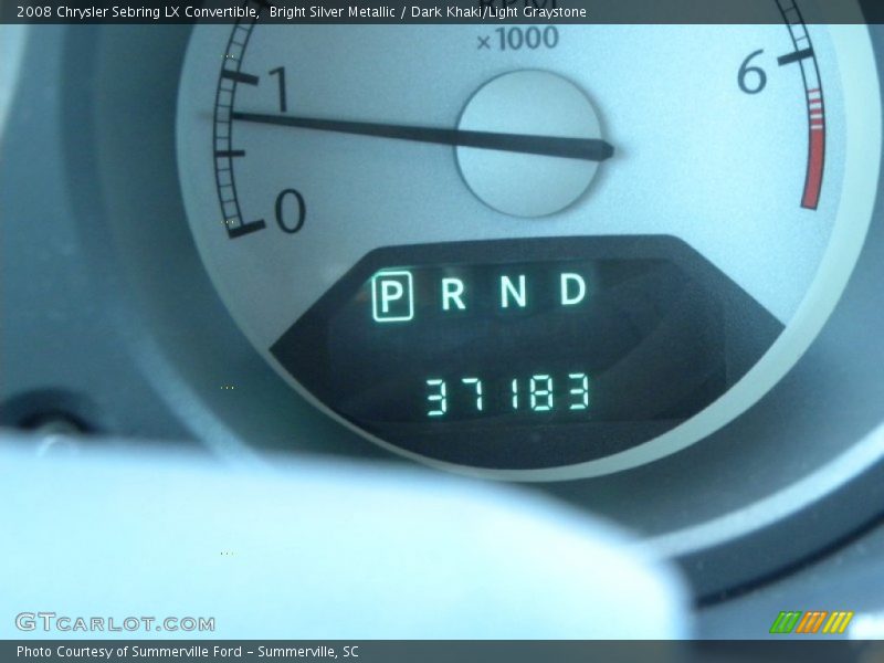 Bright Silver Metallic / Dark Khaki/Light Graystone 2008 Chrysler Sebring LX Convertible