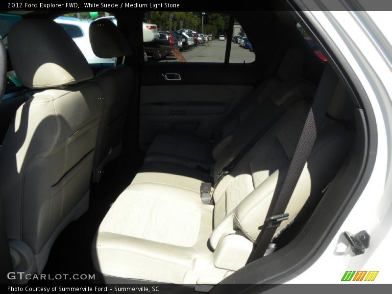 White Suede / Medium Light Stone 2012 Ford Explorer FWD
